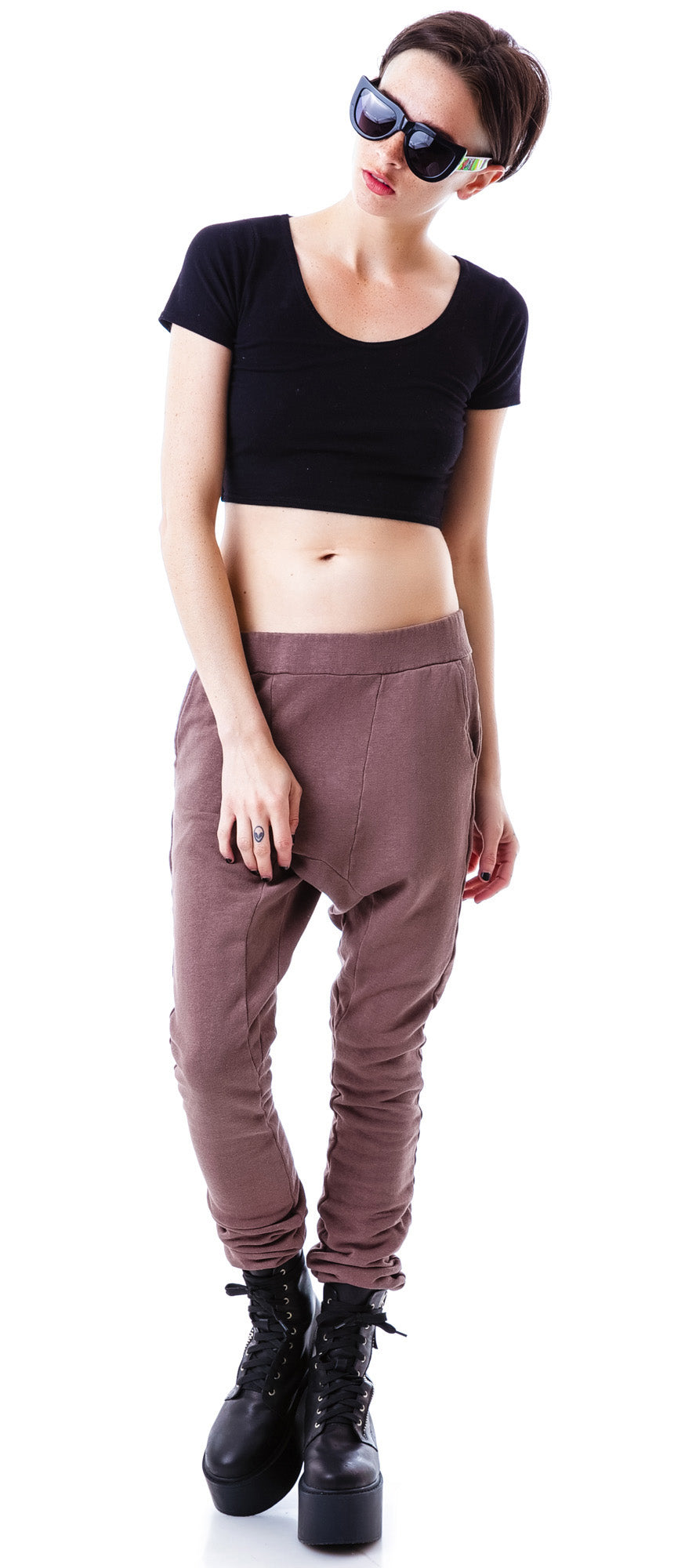 Hammer Time Drop Crotch Pants - Off White