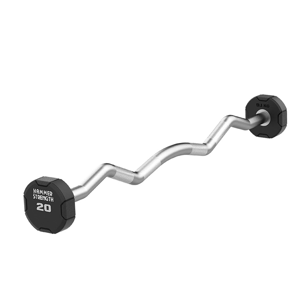 Hammer Strength 4-Sided Urethane Fixed Barbells