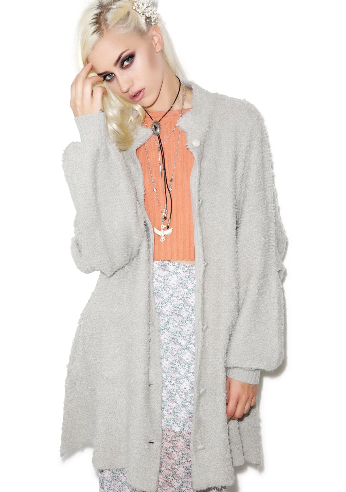 Solid Misty Morning Coat - Black