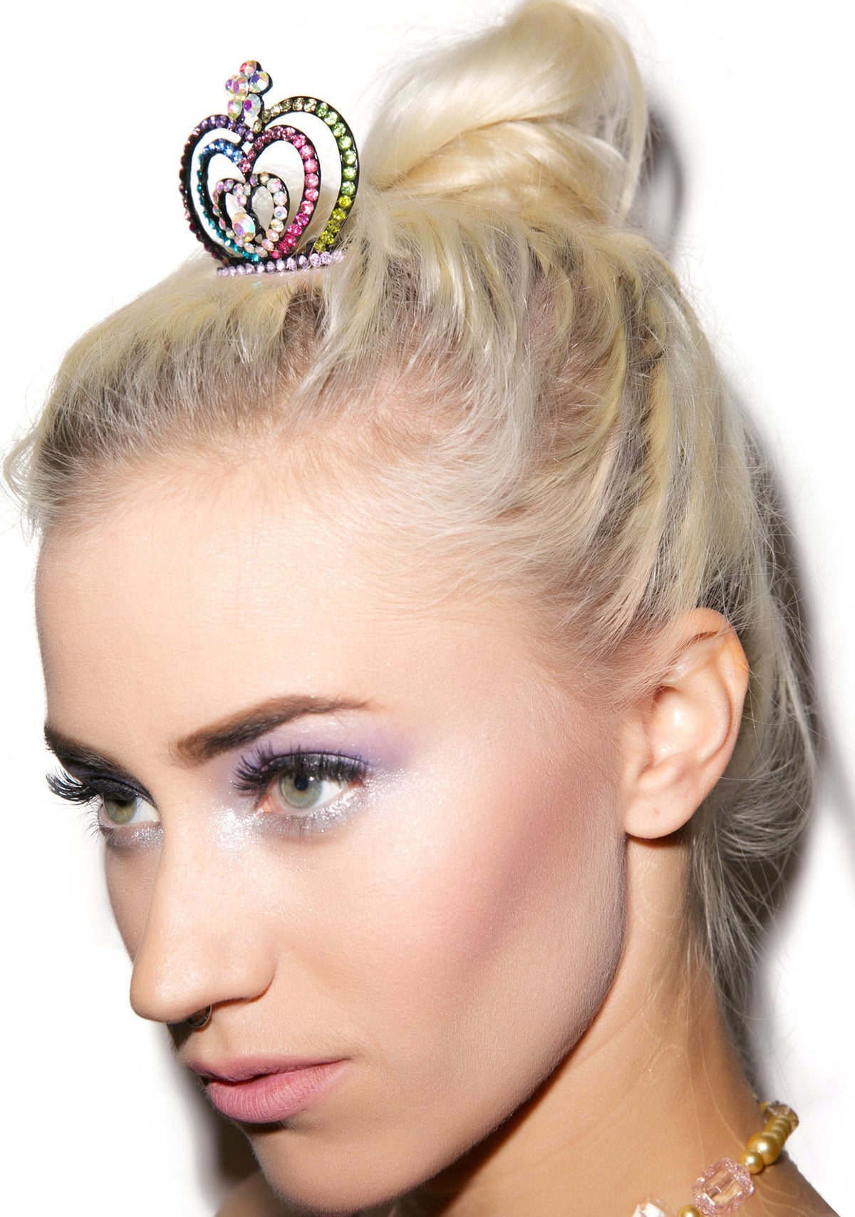 Glistining Hearts Tiara - White