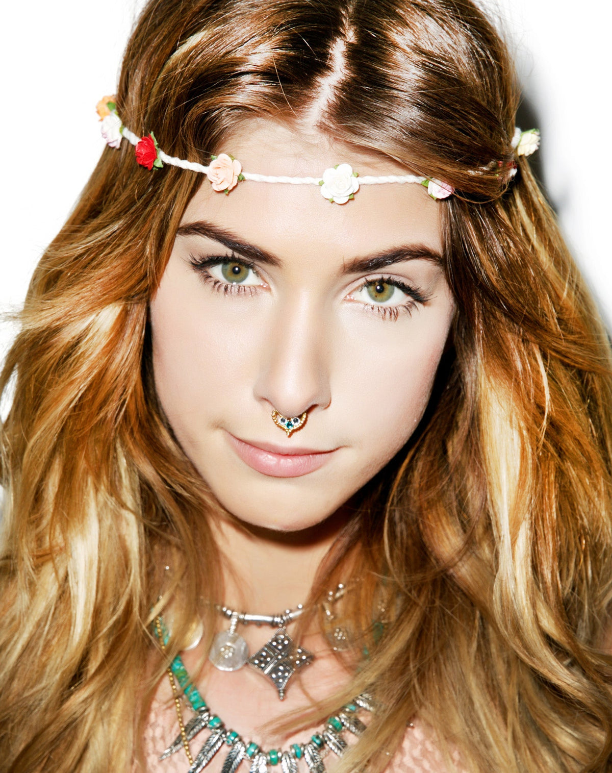 Bella Floral Headband - Pink