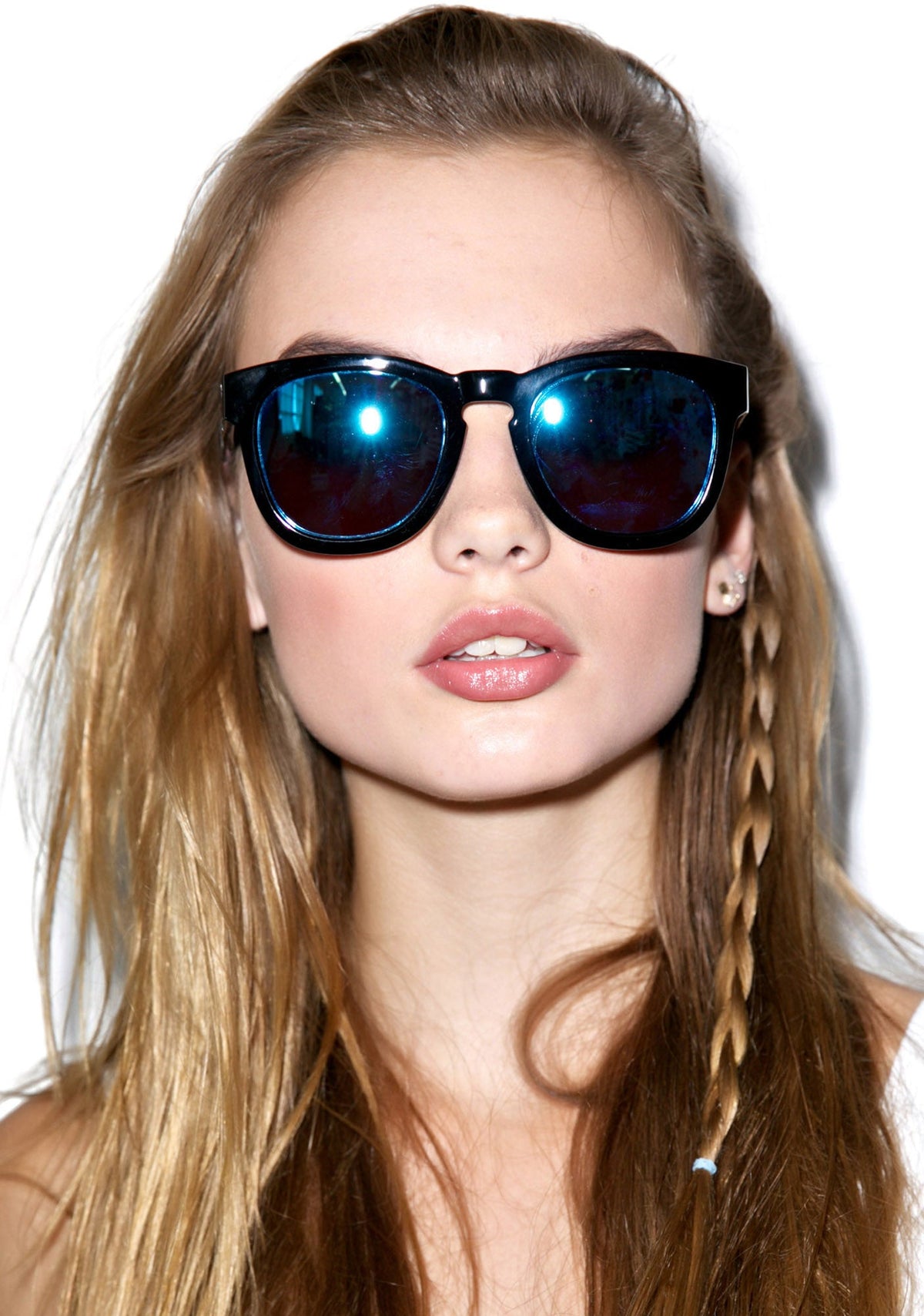 Classic Fox Mirror Sunglasses - Black