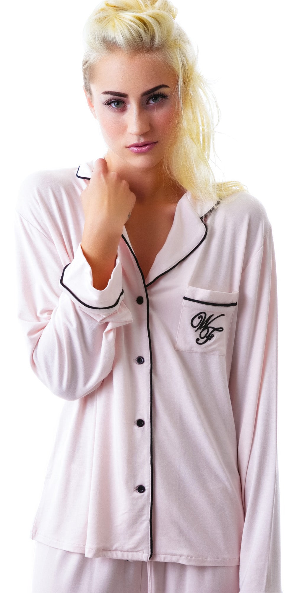 Je T'aime Classic PJ Set - Black