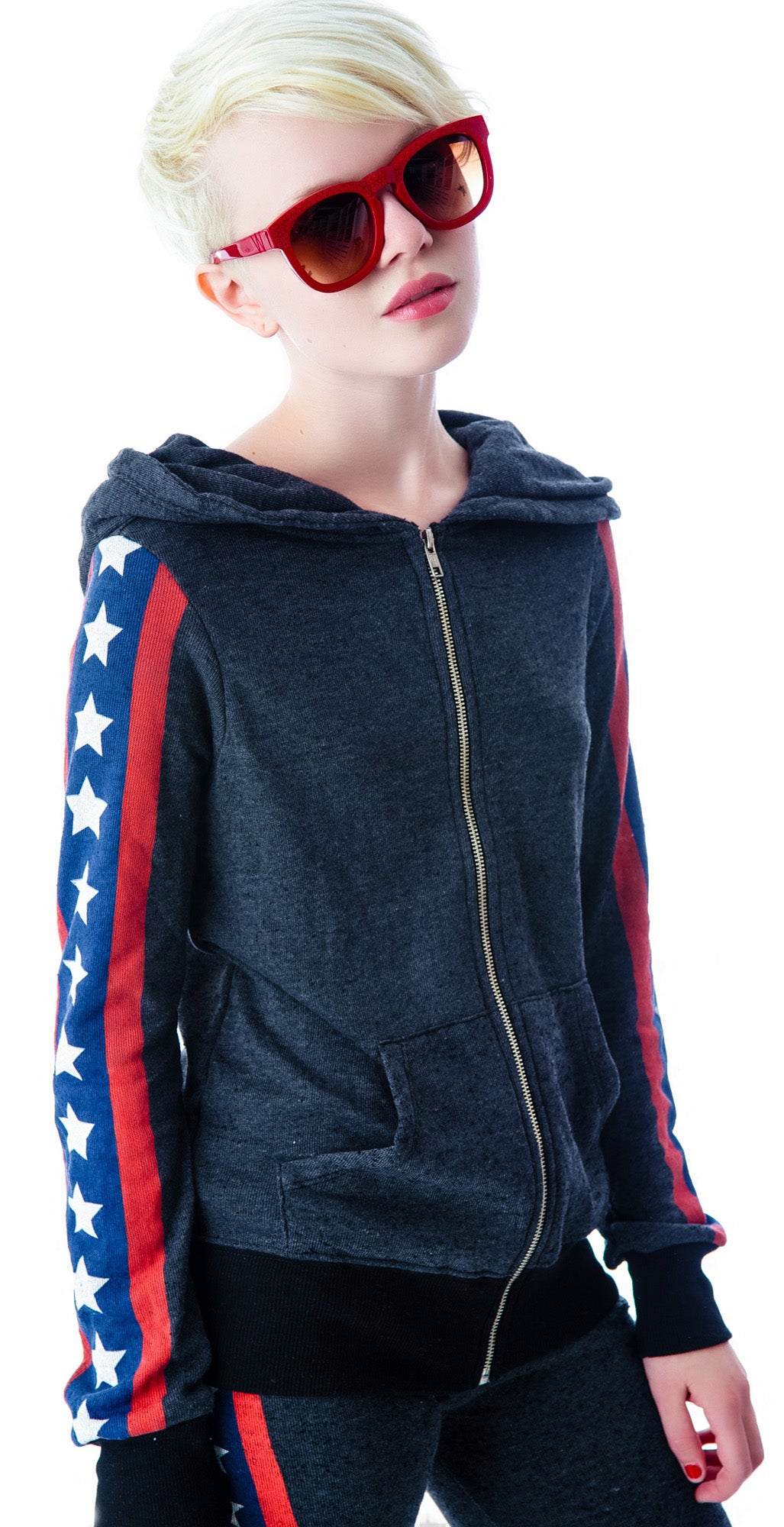 Let's Race Track Jacket - White