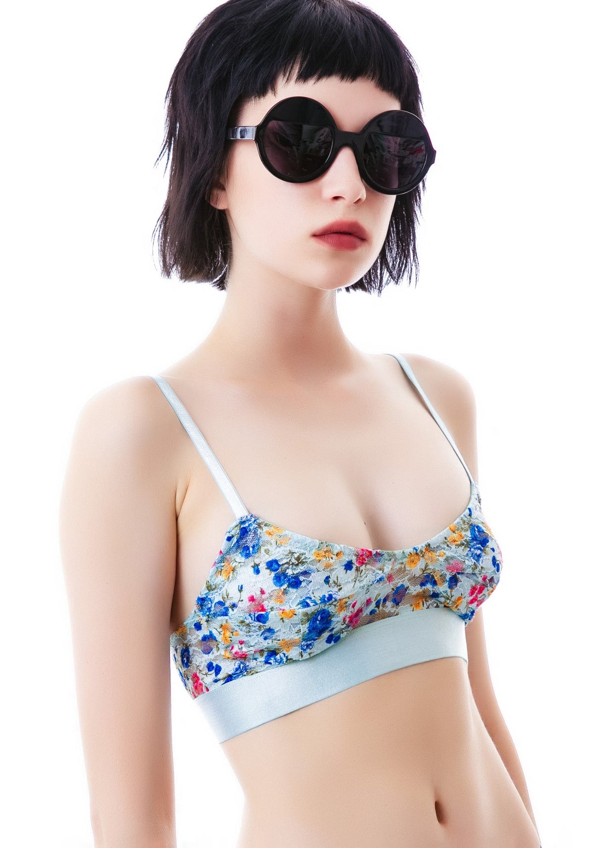 Blooming Buds Bralette - Light Blue