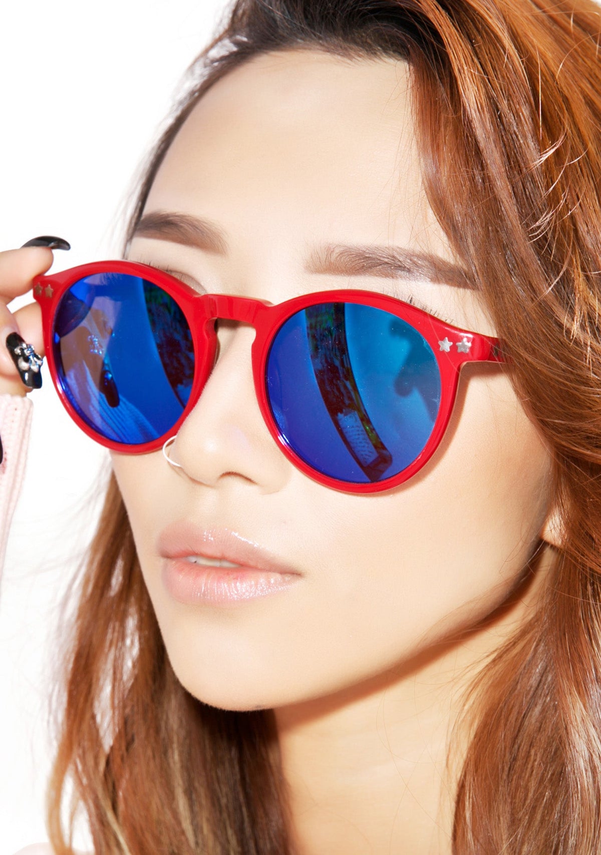 Steff Deluxe Frame Sunglasses - Red
