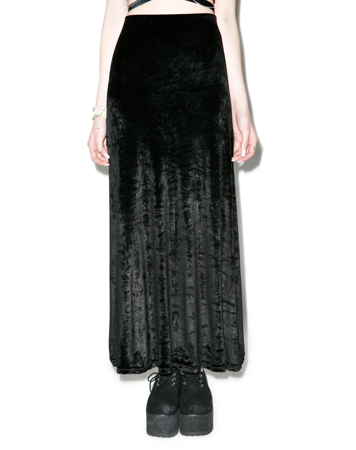 Velvet Underground Maxi Skirt - Black