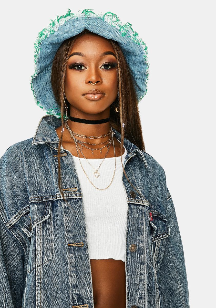 Hidden Identity Denim Bucket Hat