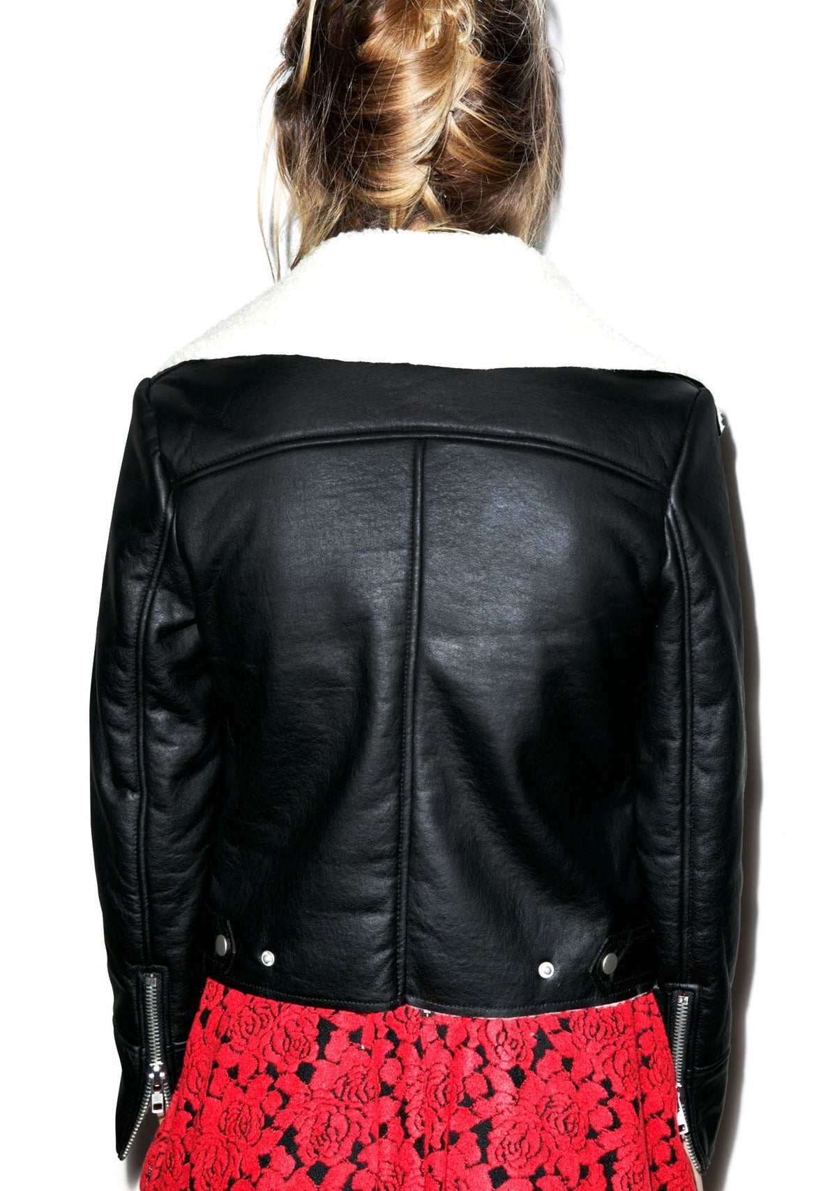 Woman Of The Shear Shearling Jacket - Light Pink