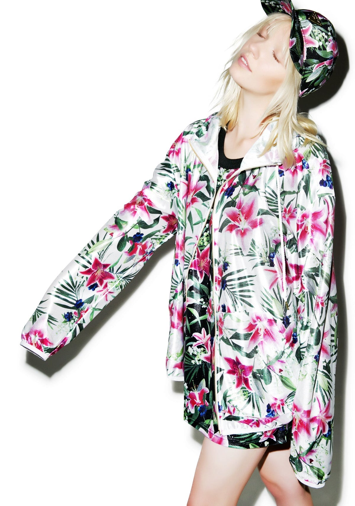 Optical Garden Hoodie - Black