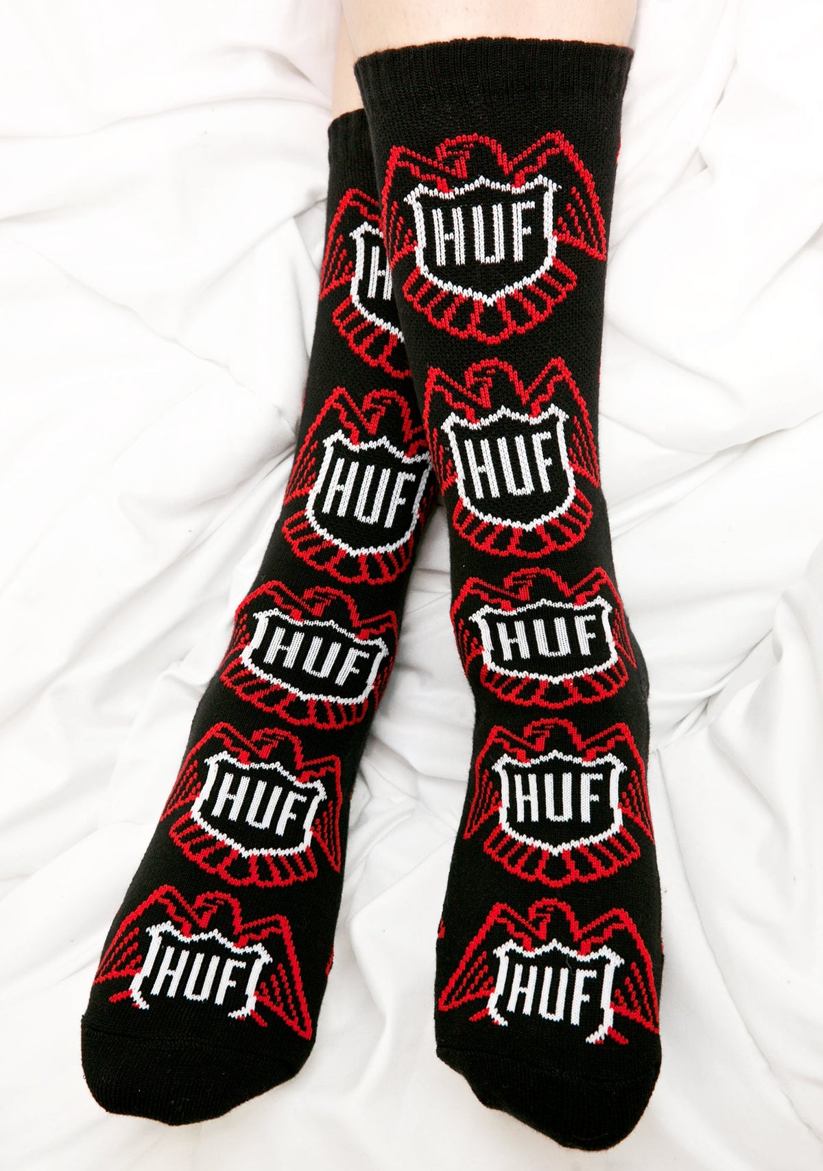 Thunderbird Crew Socks - White