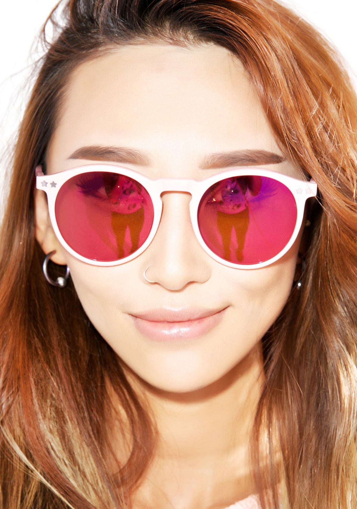 Steff Deluxe Frame Sunglasses - Red