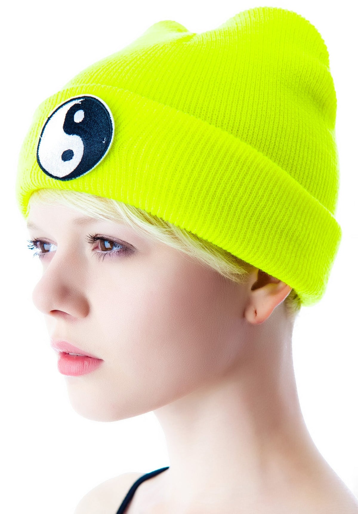 Yin Yang Beanie - Black