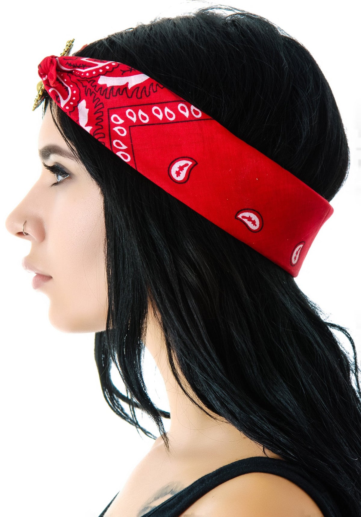 Mercutio Scarf Headpiece - Purple
