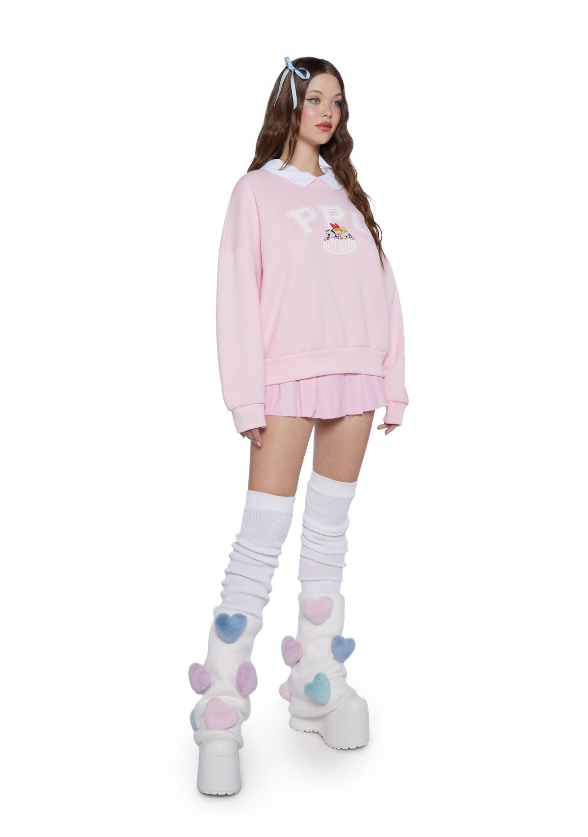 Saving The Daze Collar Sweatshirt