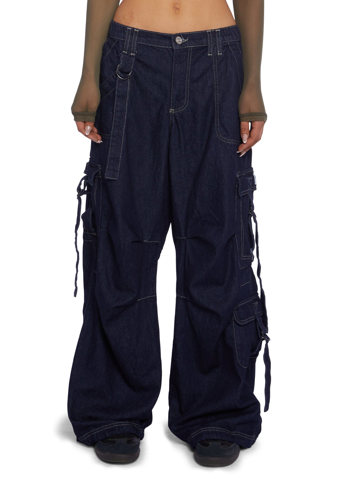 Strappy Cargo Jeans