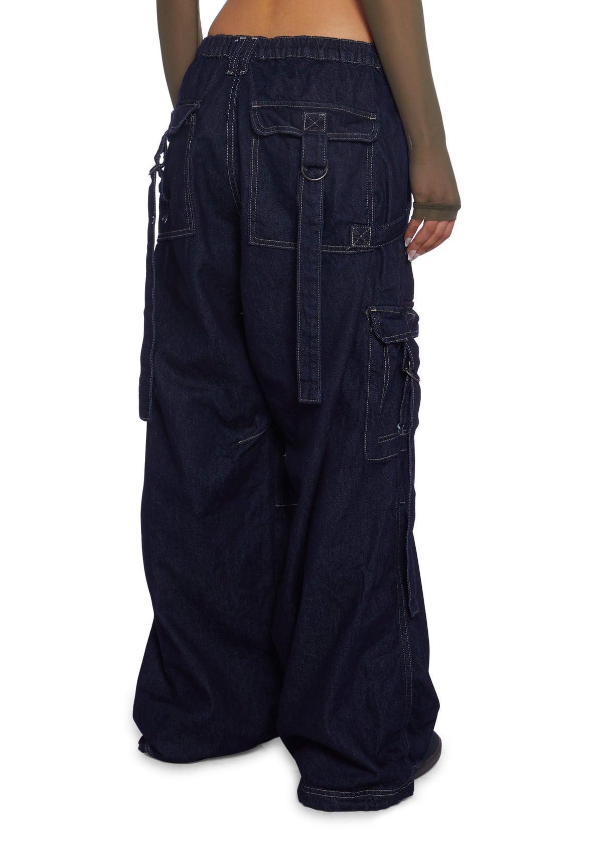 Strappy Cargo Jeans