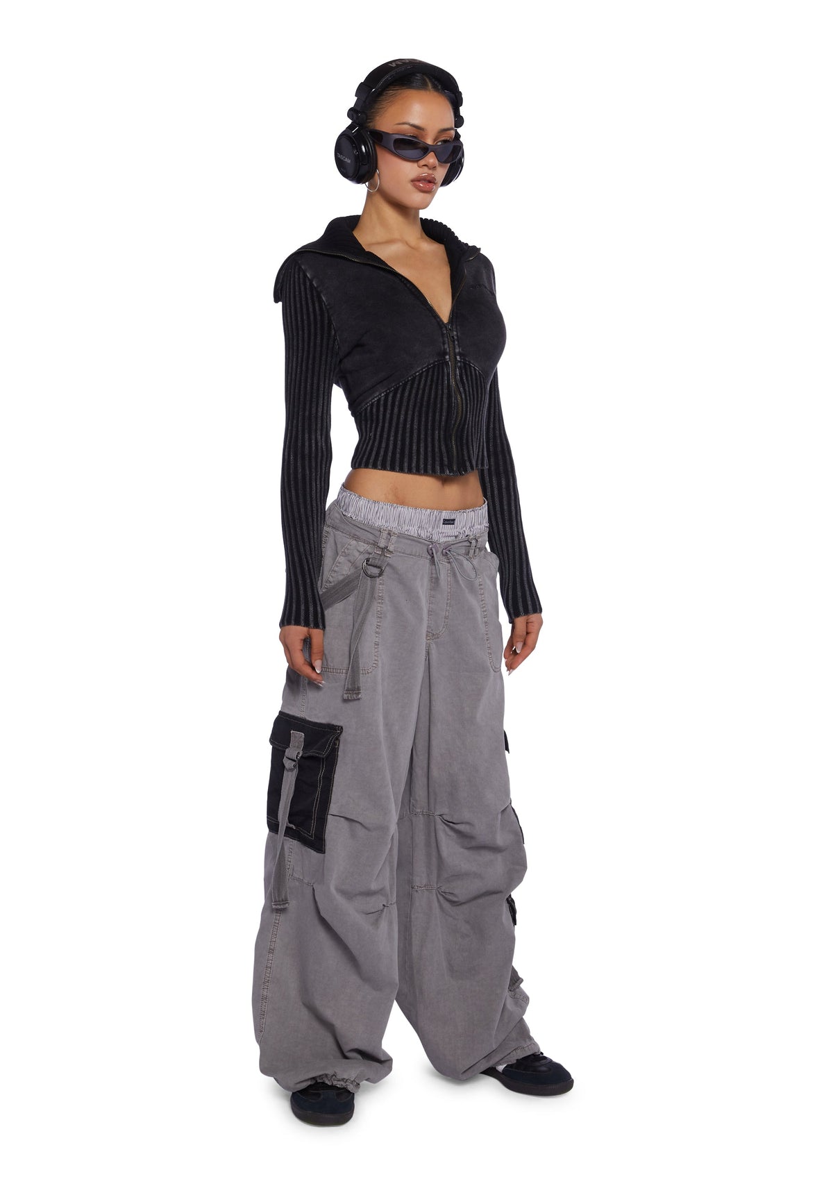 Strappy Cargo Mix Pants