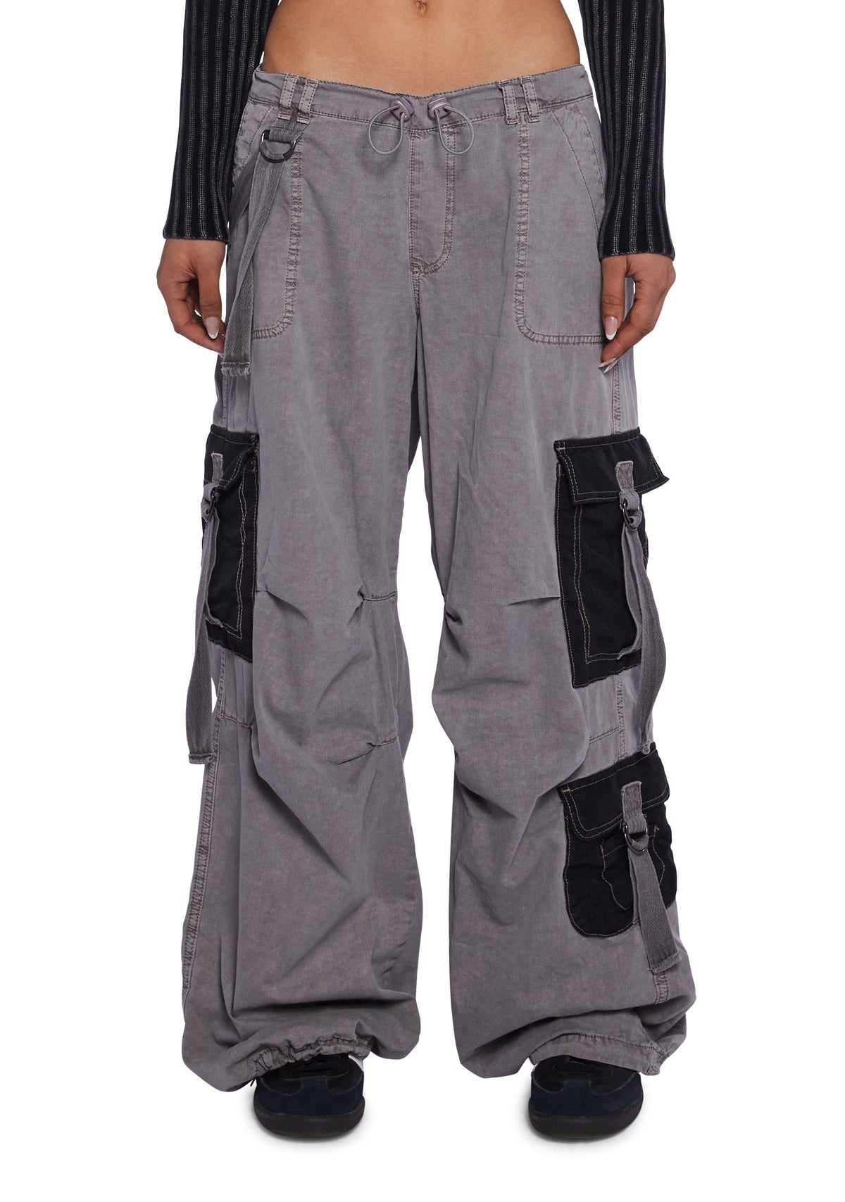 Strappy Cargo Mix Pants