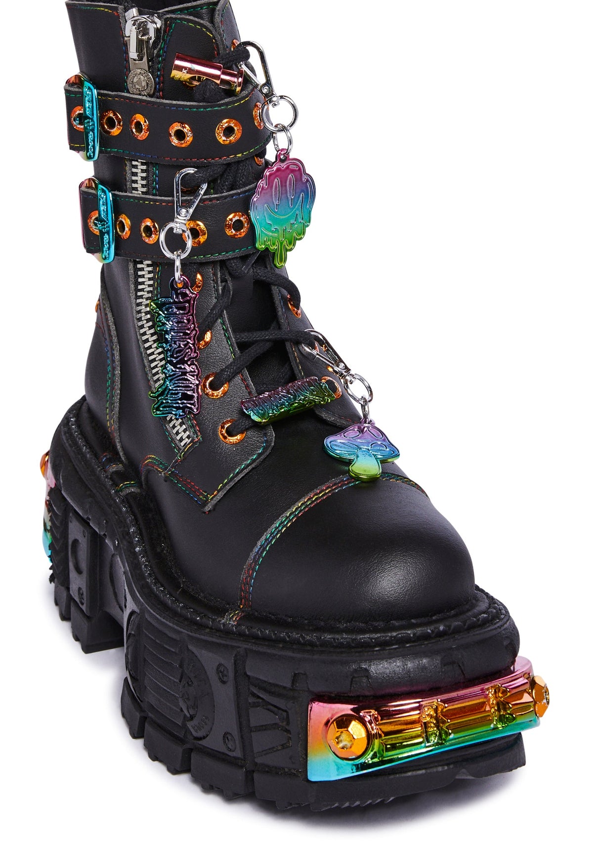 Dolls Kill x New Rock Chromatic Combat Boots