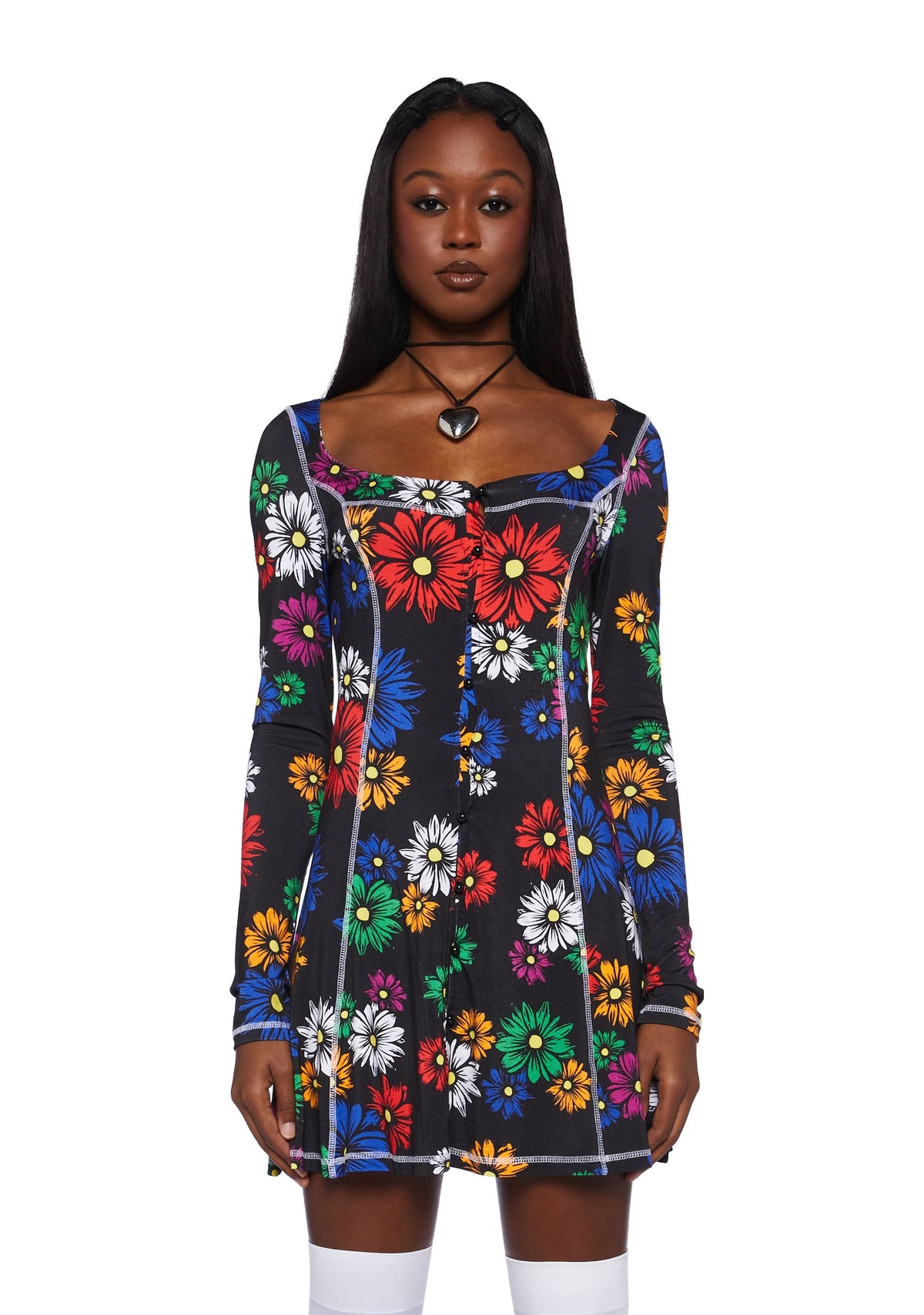 Botanic Bliss Mini Dress - Floral