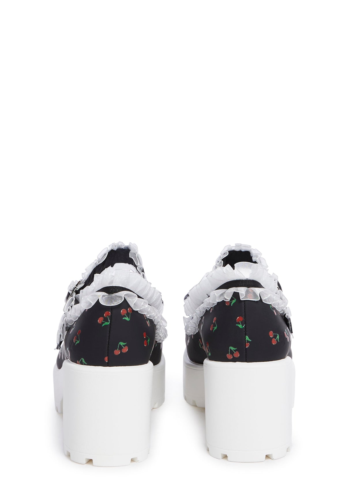Tira Platform Mary Janes - Black Cherry