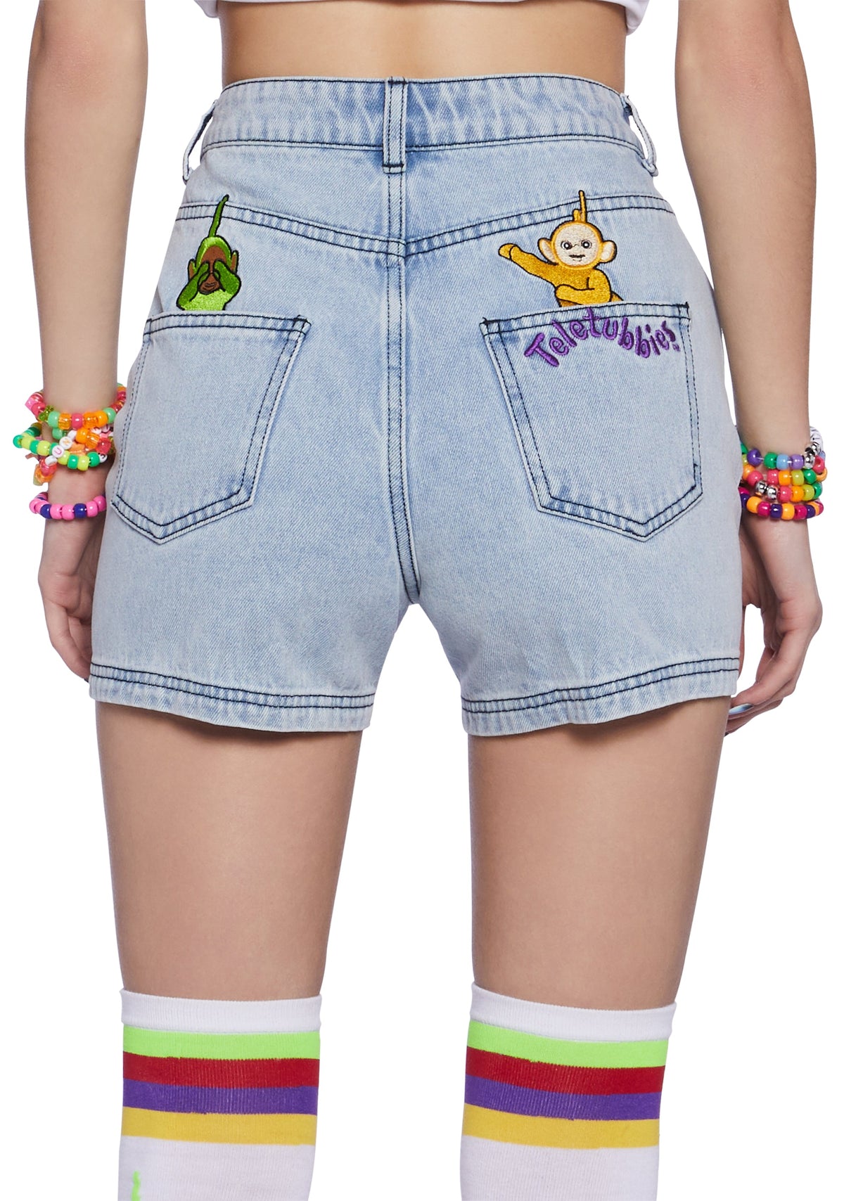 Magical Surprises Embroidered Denim Shorts