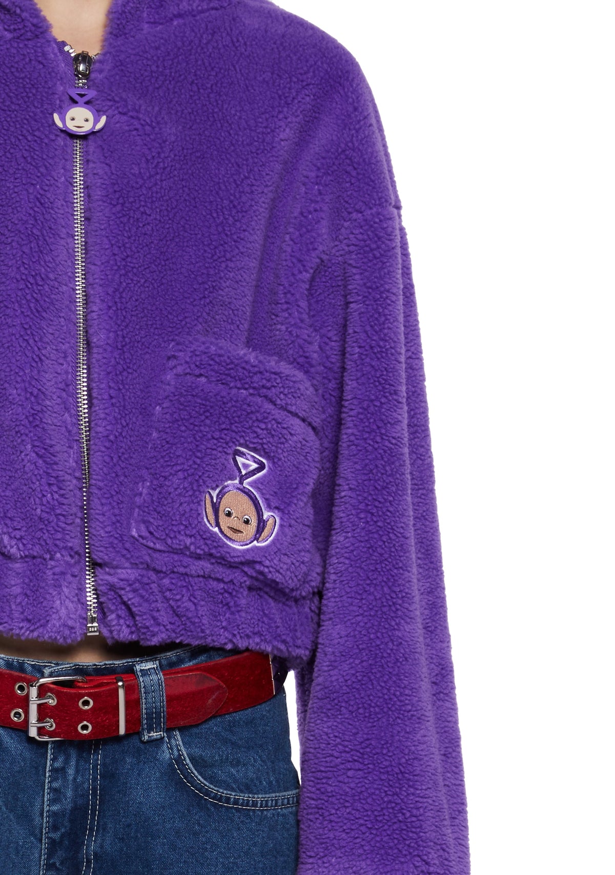 Tinky-Winky Hooded Sherpa Jacket