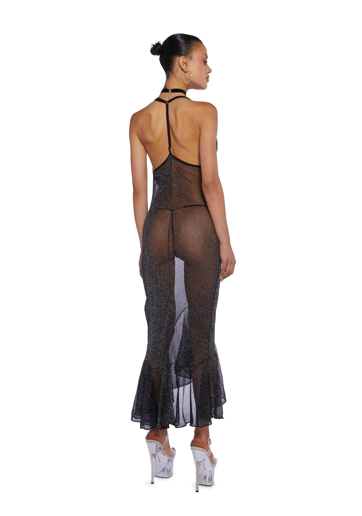 Sparkle Nights Lingerie Mesh Dress