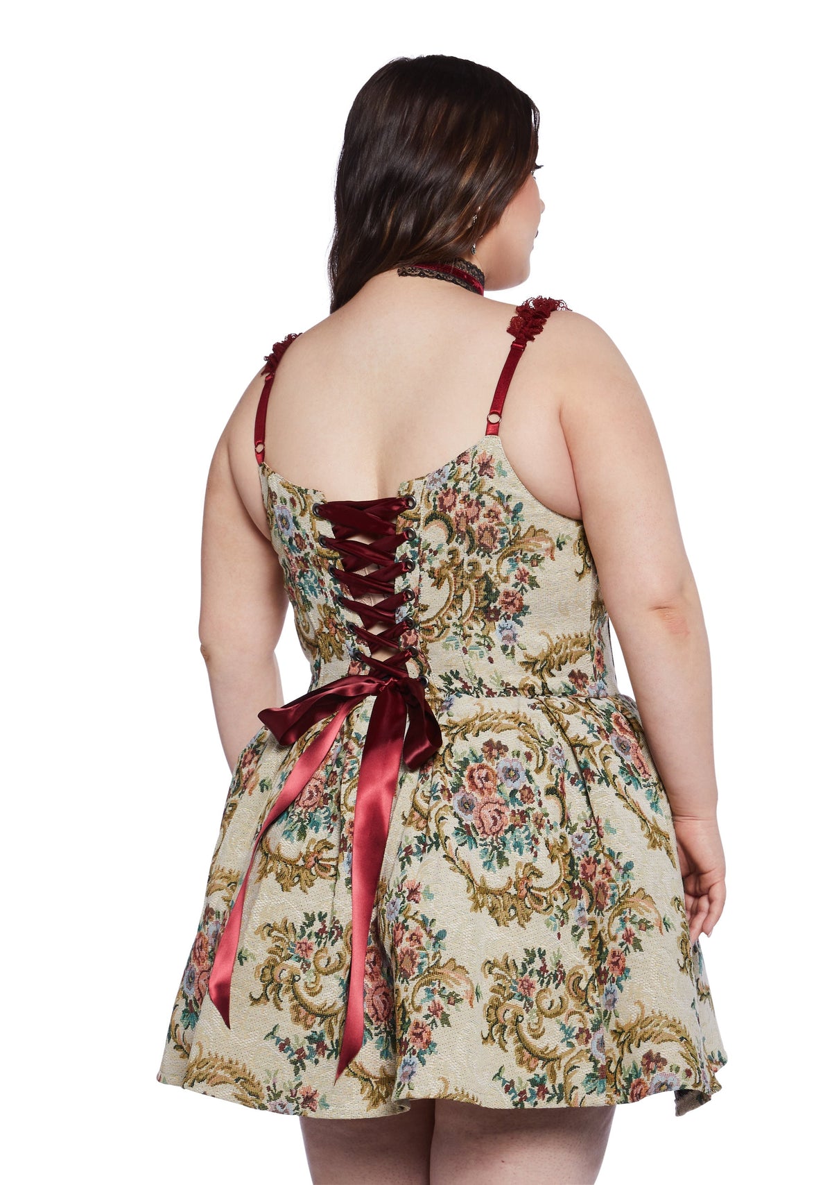 Forbidden Rendezvous Brocade Dress