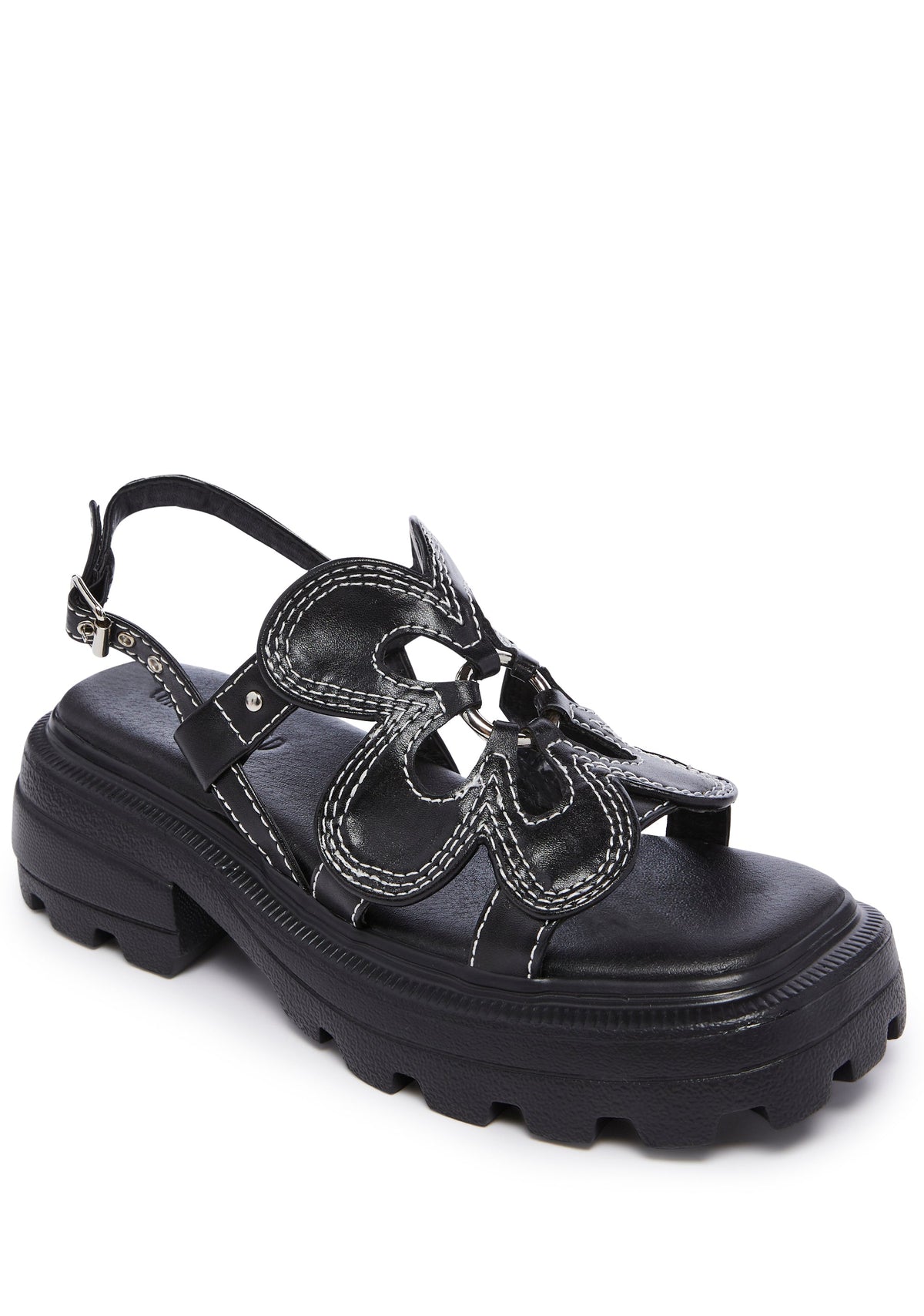 Floral Frenzy Platform Sandals