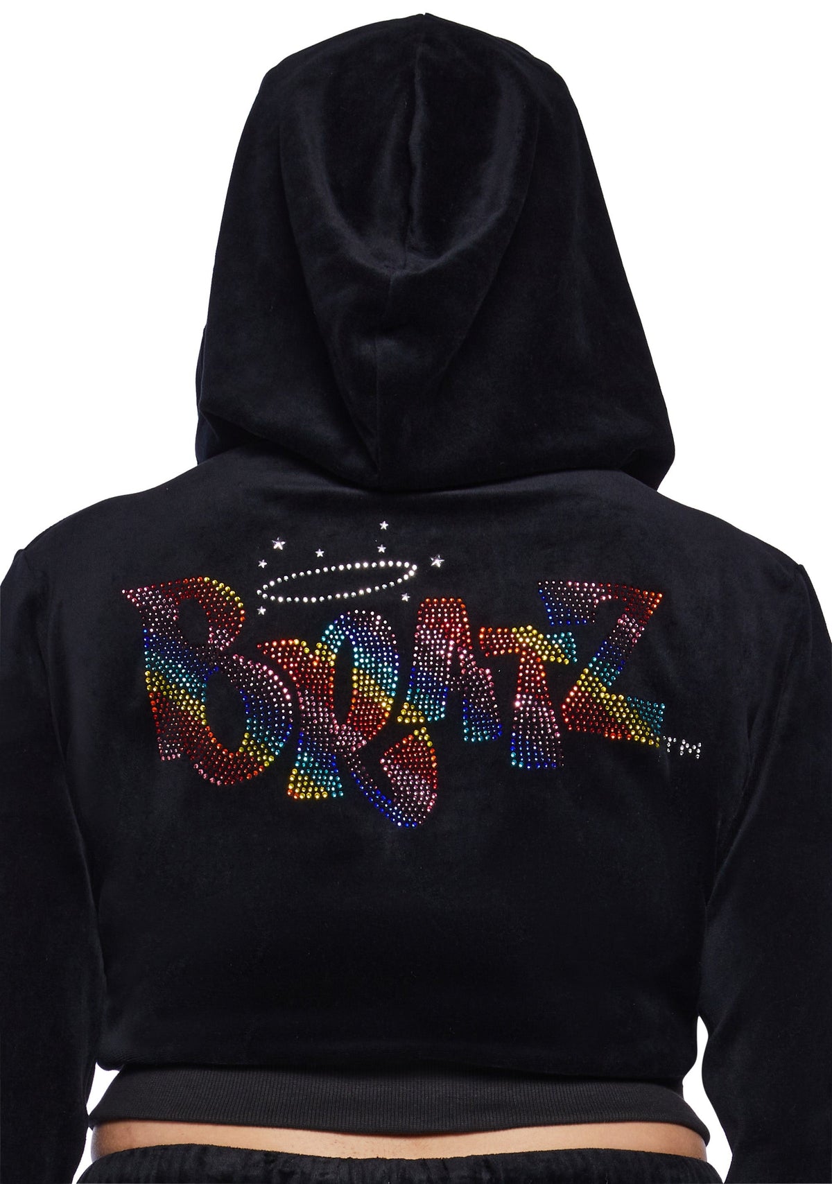 Keep It Glossy Velour Jacket - Rainbow