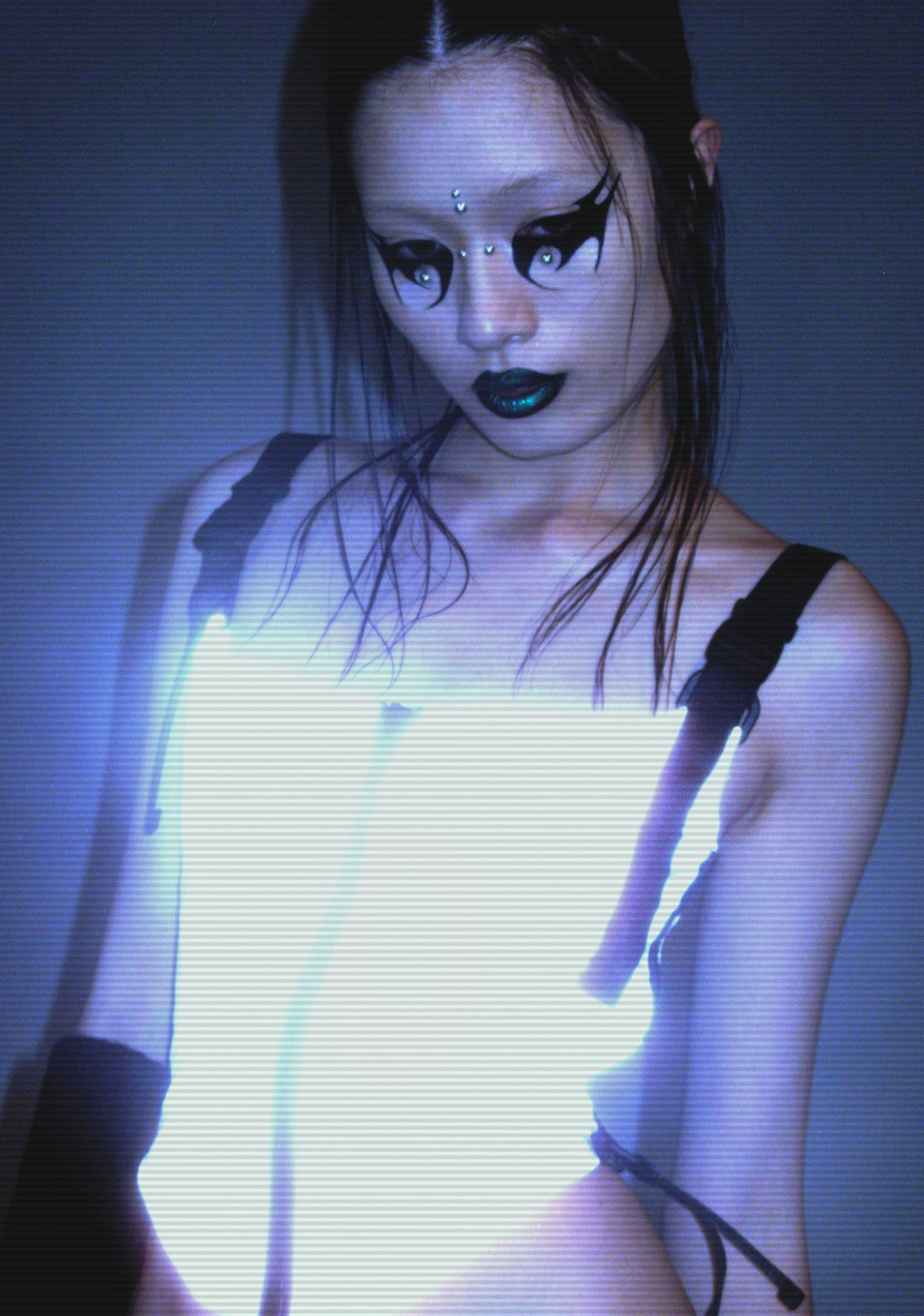 Hologram Party Corset Top