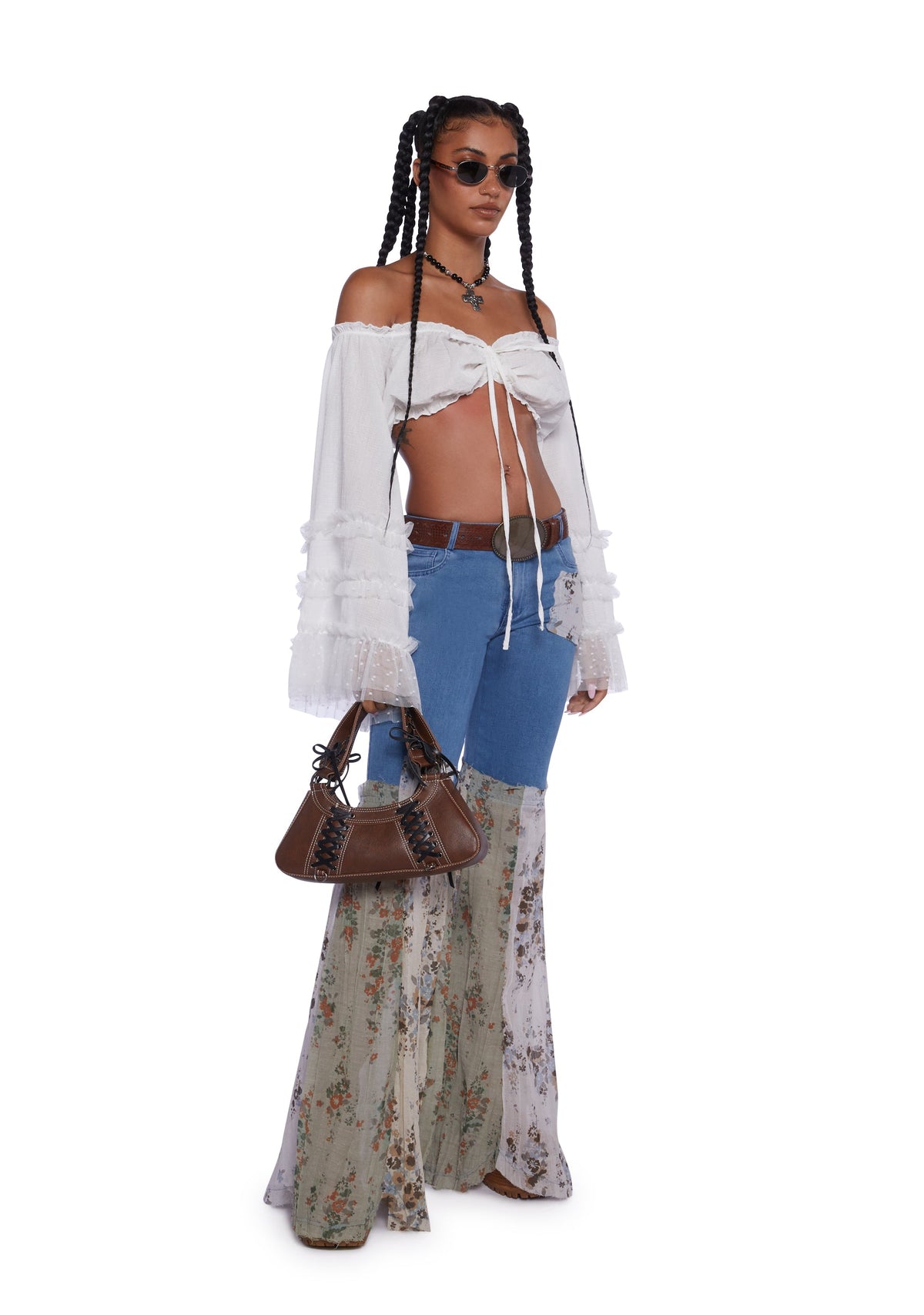 Flora Delights Denim Pants