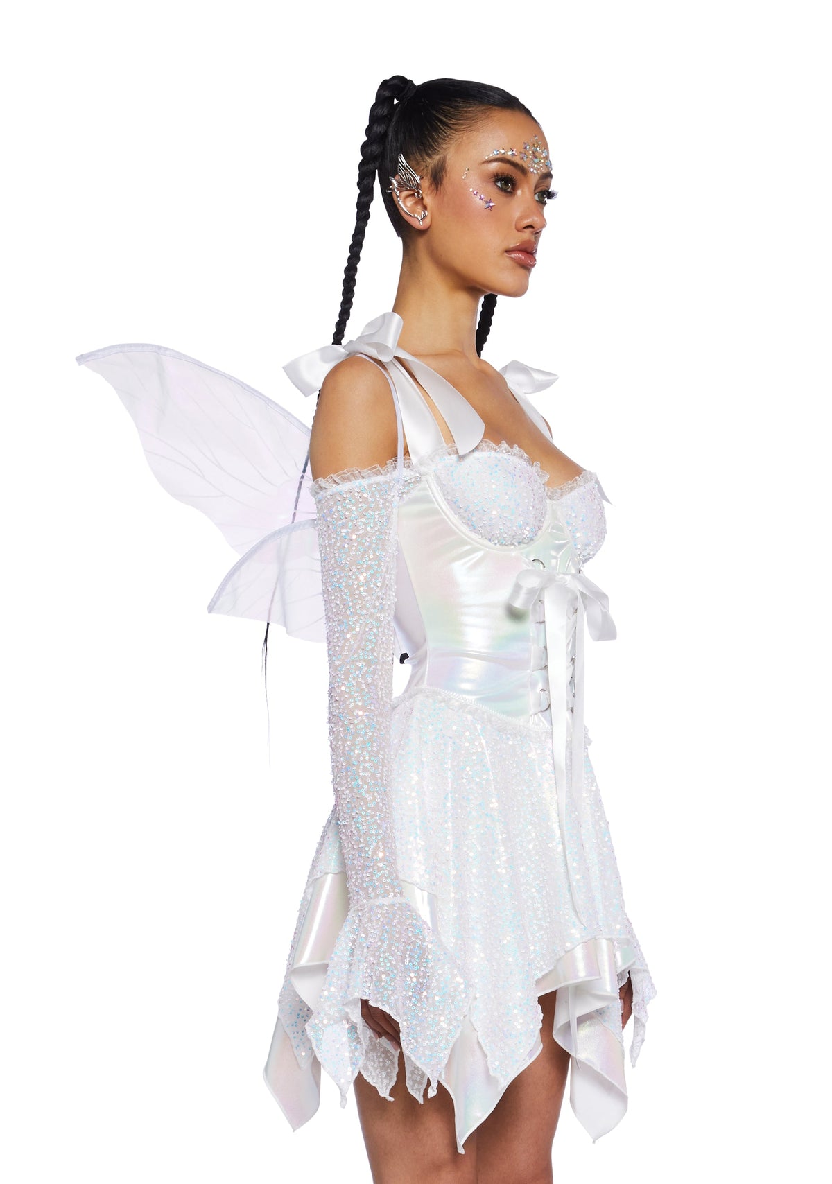 Cyber Fairy Costume - White