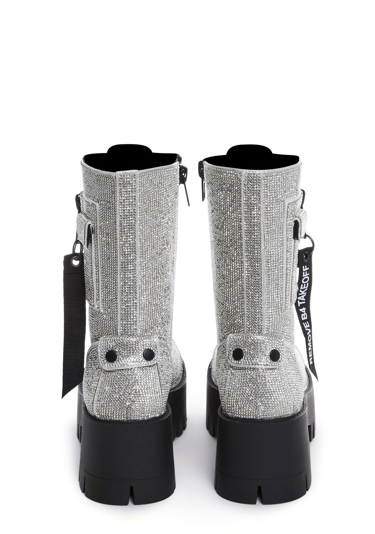 Billionaire Bling Combat Boots
