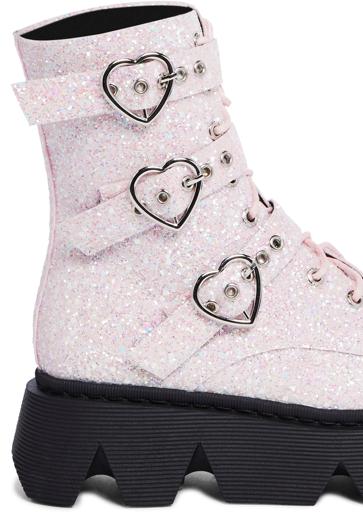 Brilliance Glitter Combat Boots