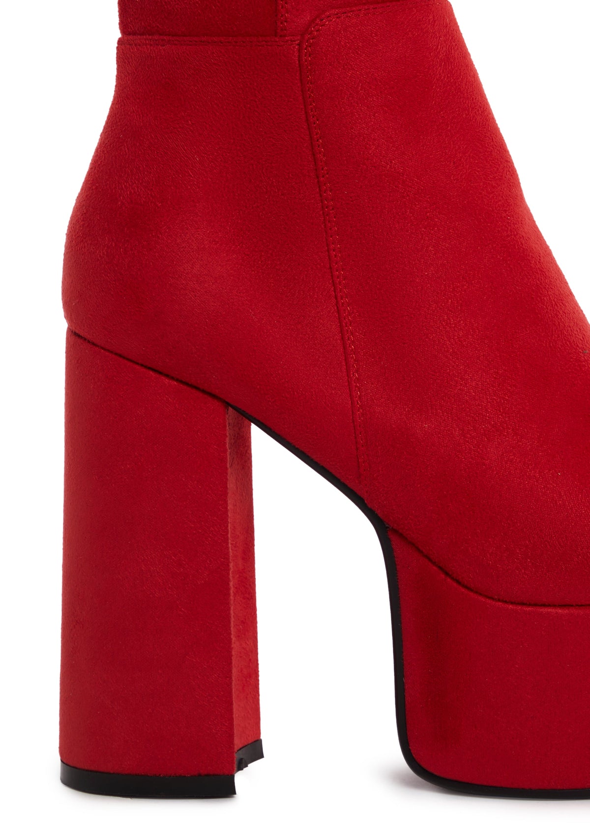 Heaven Knows Platform Boots - Red