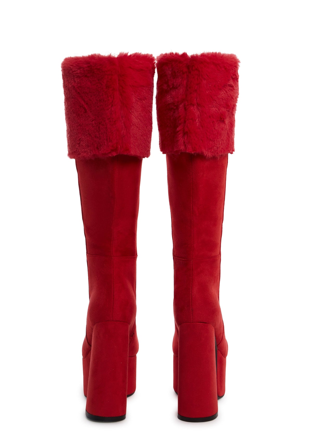 Heaven Knows Platform Boots - Red