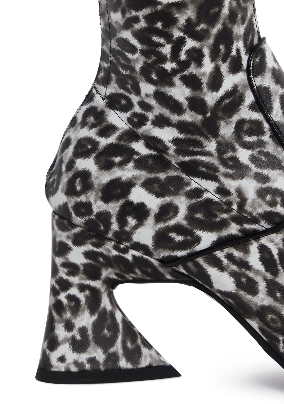 Found Leopard Heeled Booties