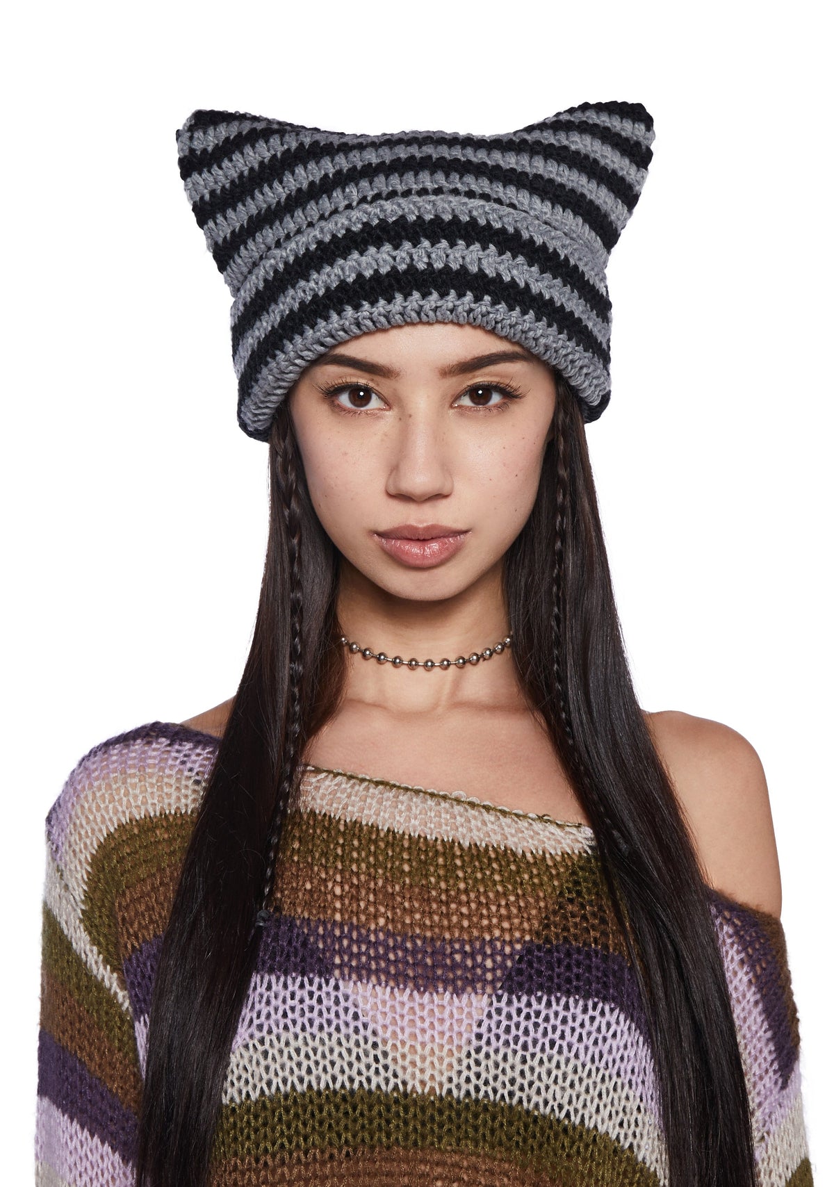 Friendly Persuasion Knit Beanie - Gray