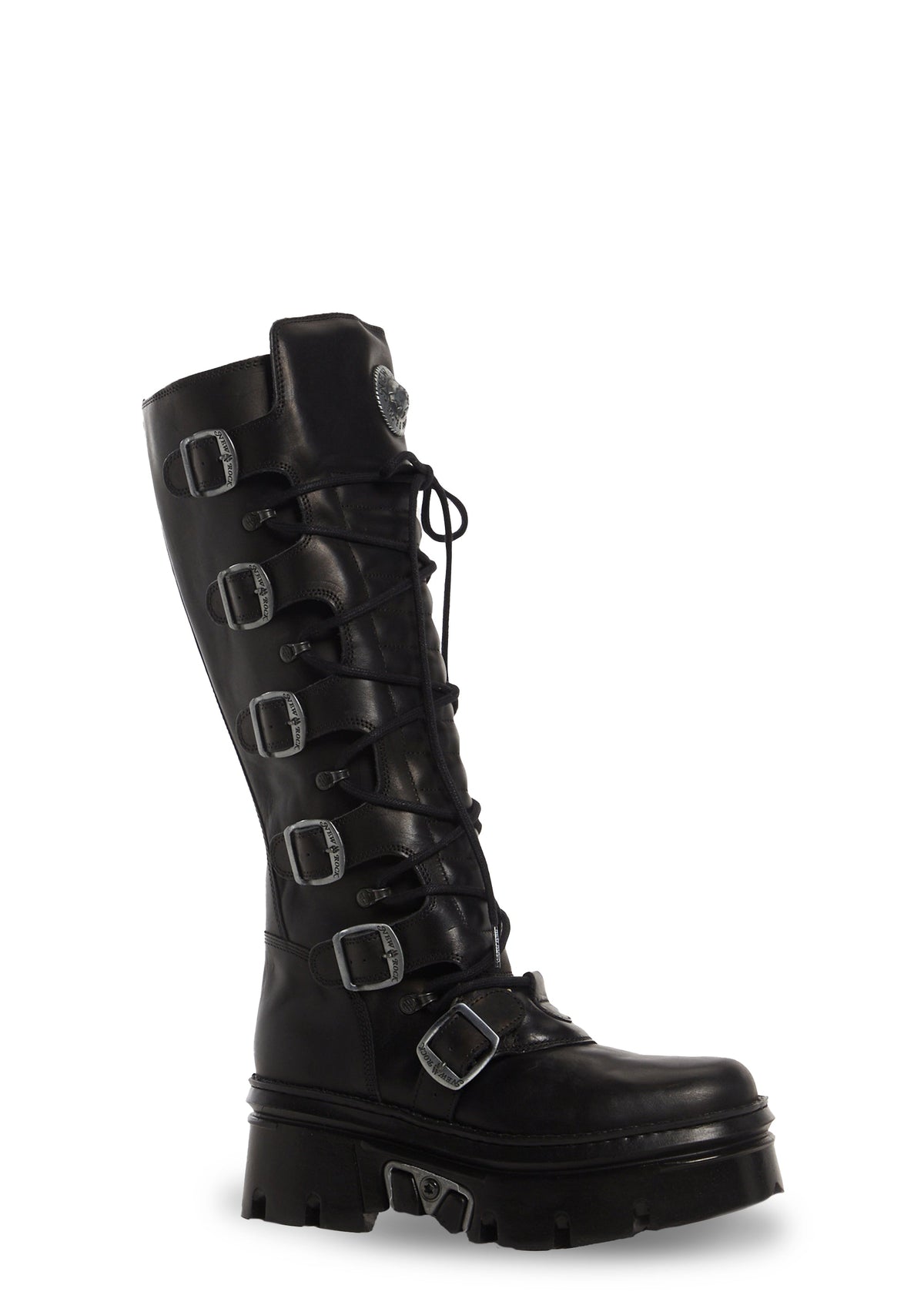 M-WALL272-S1 Leather Knee High Boots