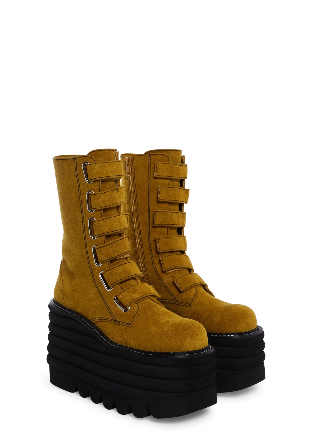 Meant To Be Platform Boots - Tan
