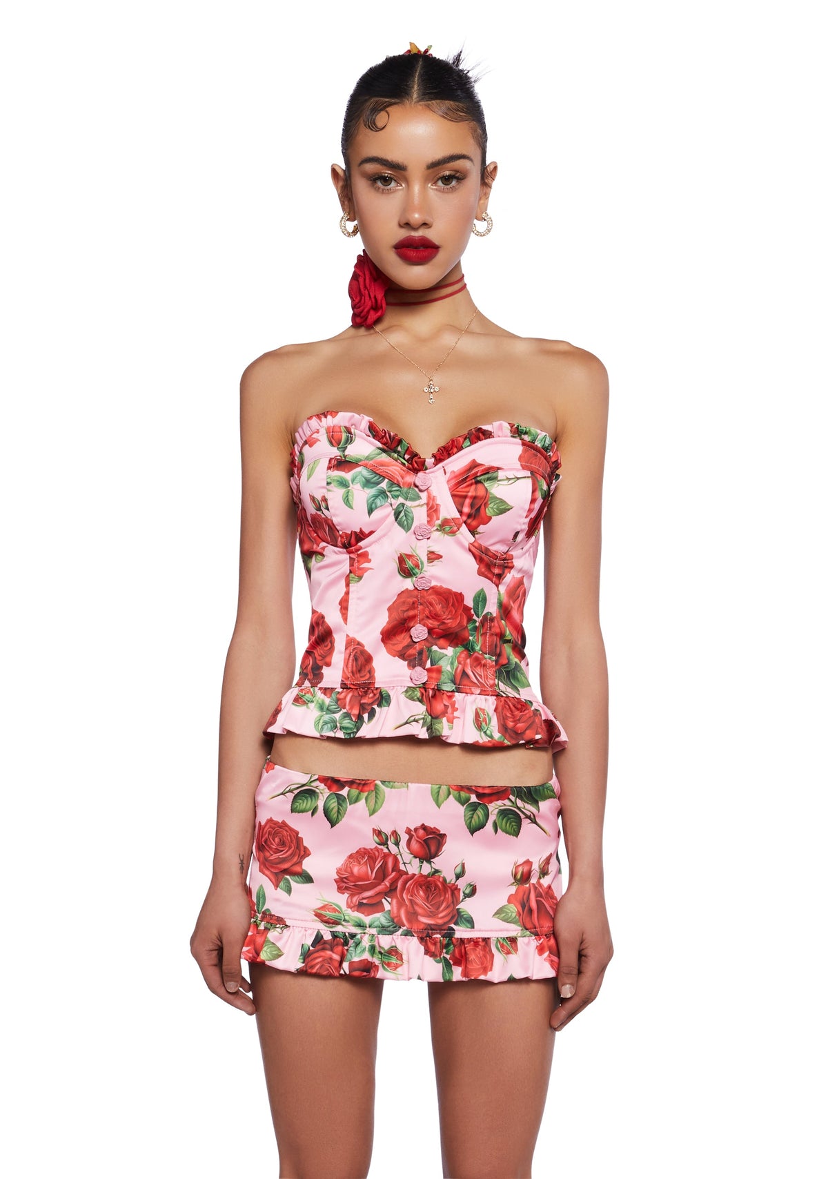 La Bella Vita Corset Top - Pink