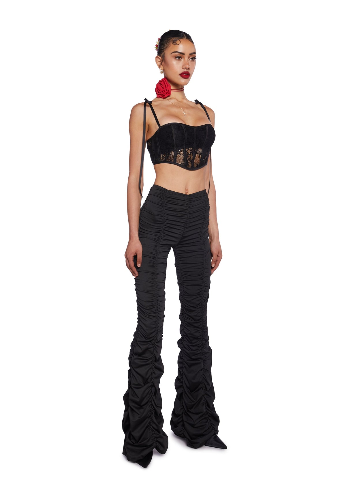 Lasso Babe Flare Pants - Black