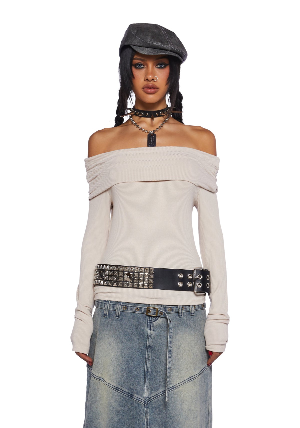 Rustic Soul Long Sleeve Top - White