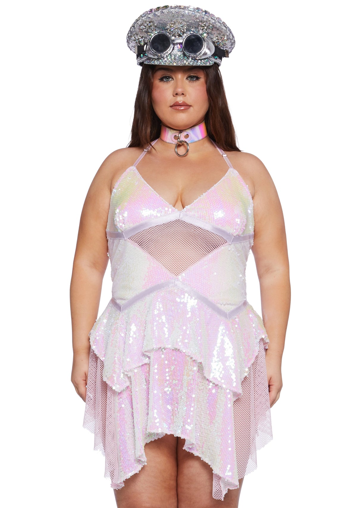 Fantastical Firefly Mini Dress - Iridescent