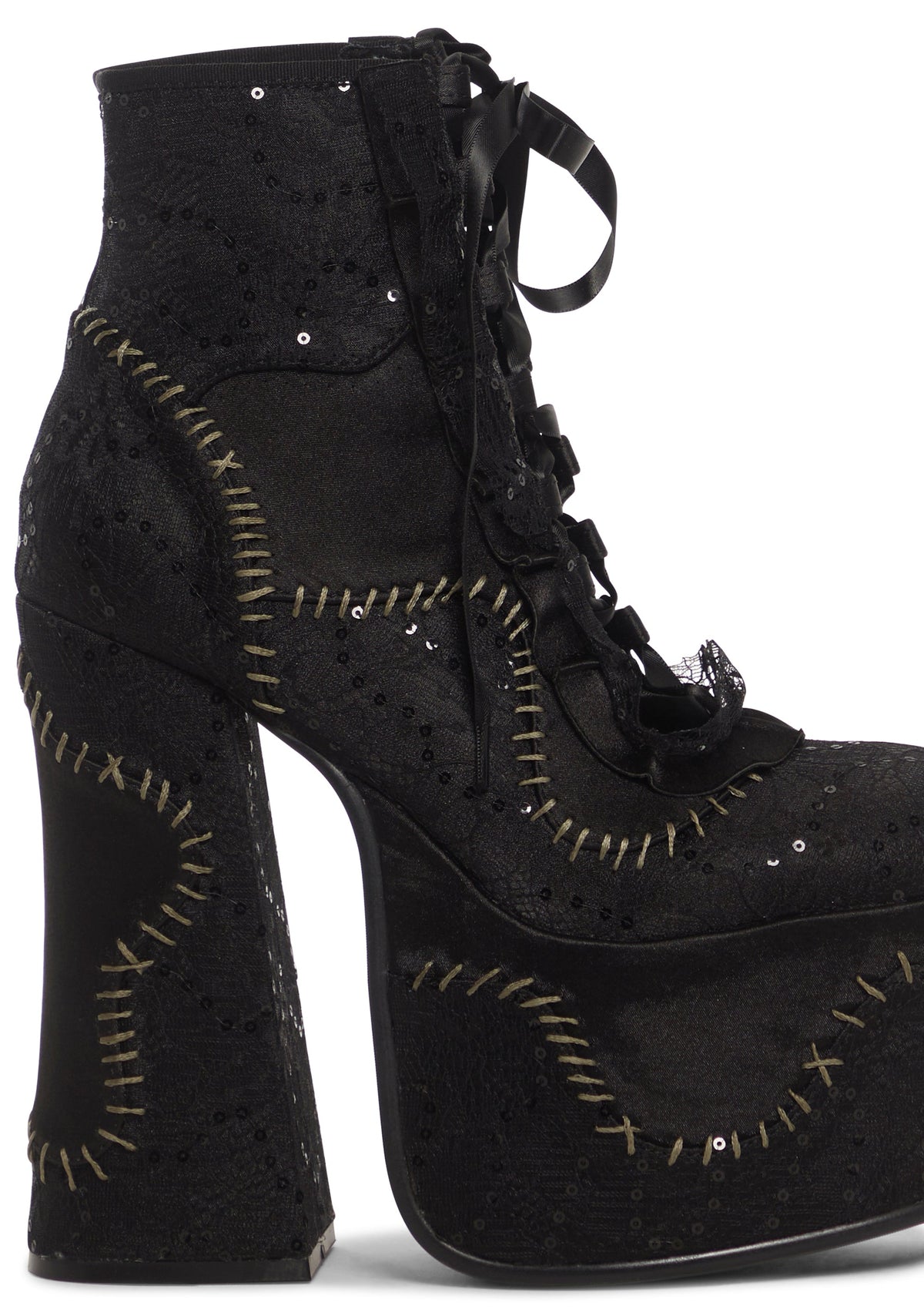 Lover’s Duet Platform Boots - Black