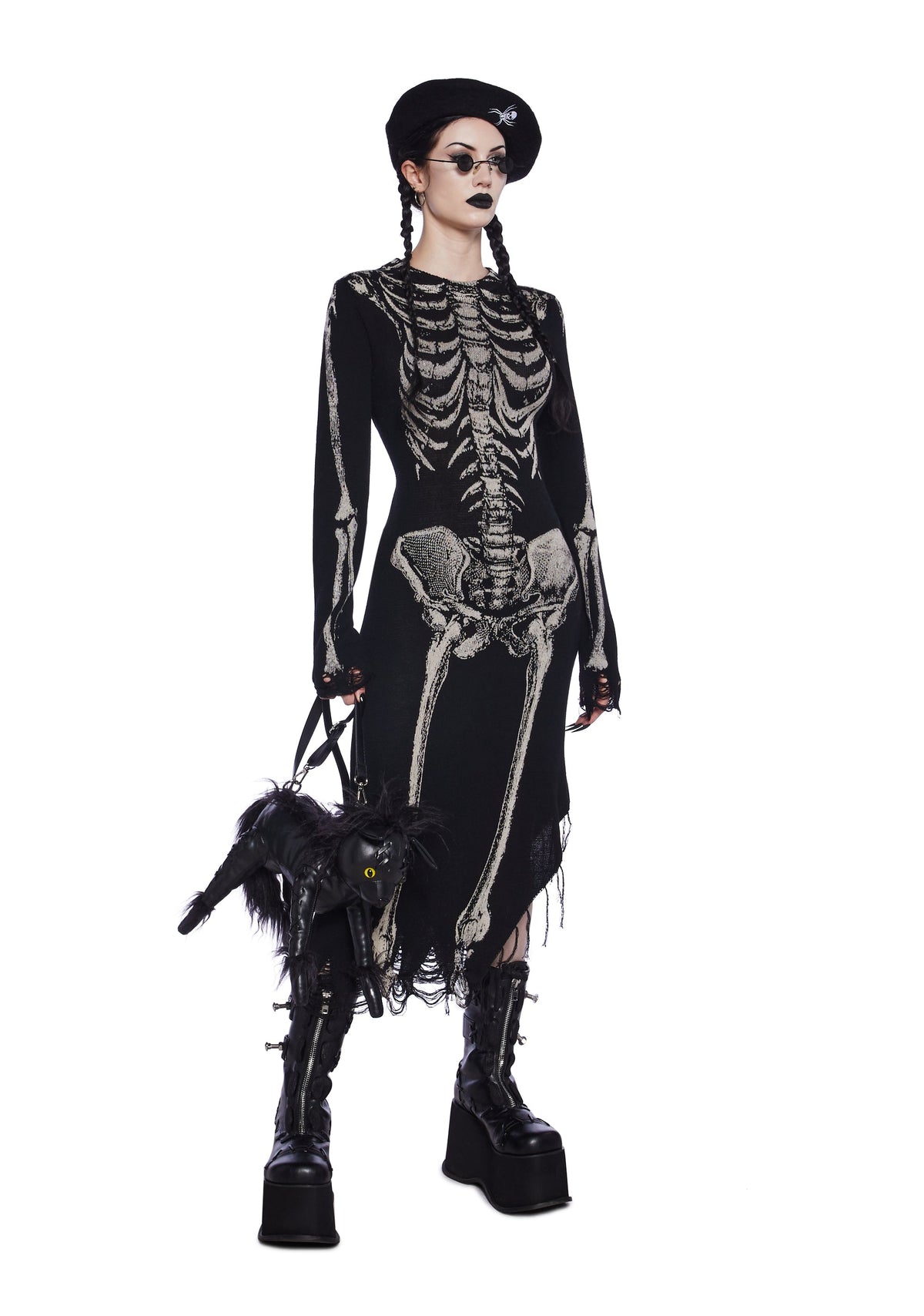 Bone Collector Knit Midi Dress