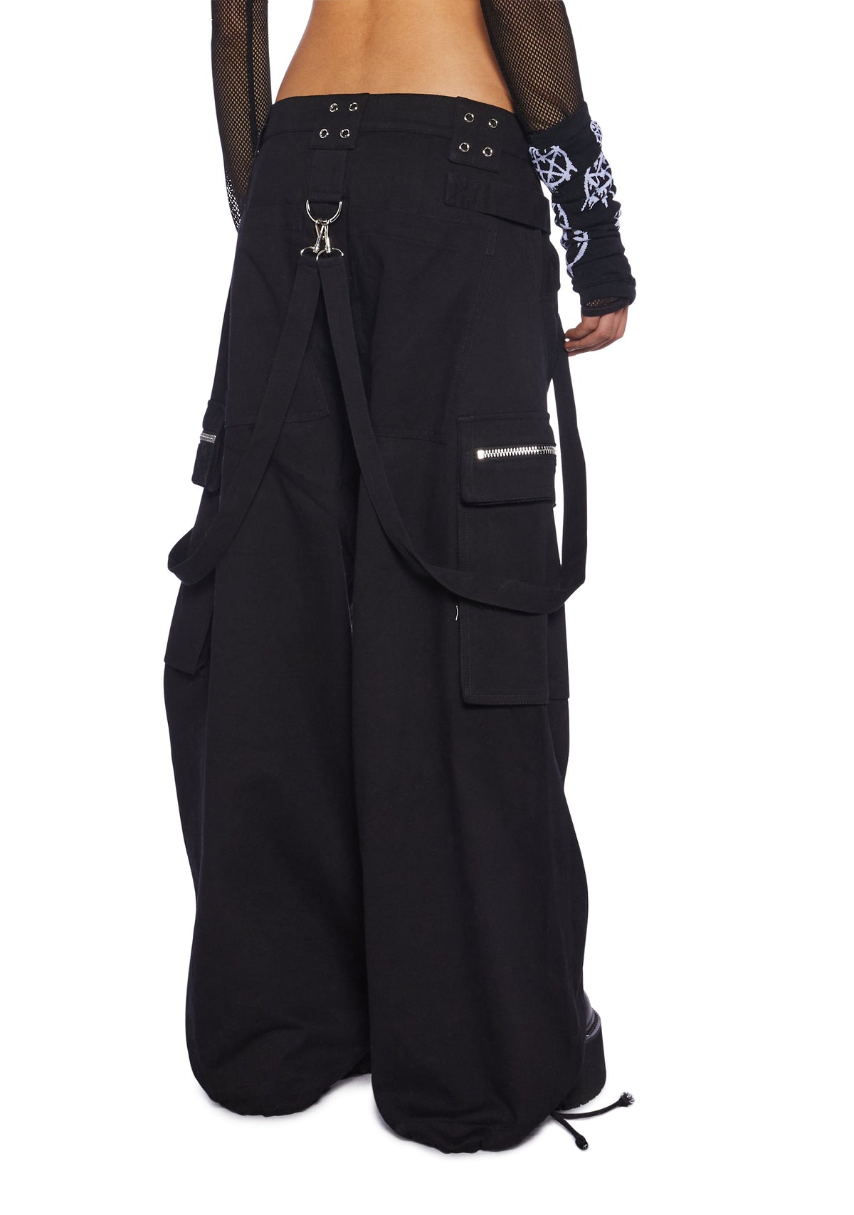 Ghoulish Glow In The Dark Wide Leg Pants